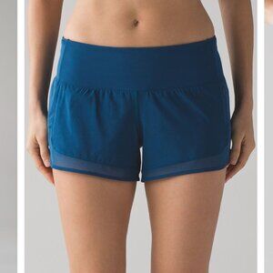 Lululemon Mind Over Miles Short - Poseidon - Size 8 - W7ADKS
